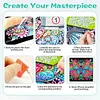 Neon-Regenbogen-Mandala-Schmetterling speziell geformte 5D-DIY-Teilbohrer-Diamanten-Punkte, Edelstein-Kunst-Kits mit Rahmen, Diamanten-Gem&auml;lde, Edelst