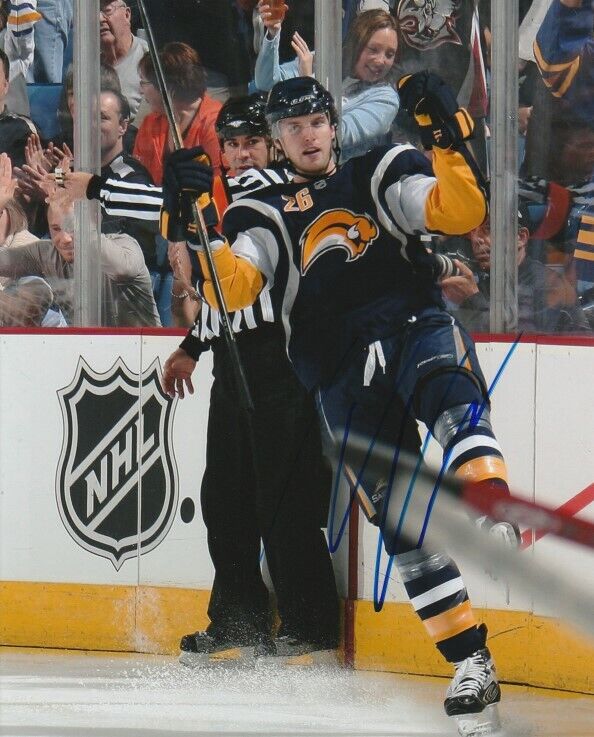 THOMAS VANEK SIGNED BUFFALO SABRES 8x10 Photo Poster painting #1 Autograph