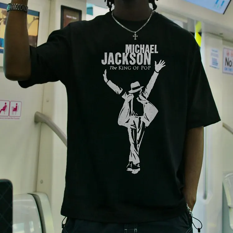 Michael Jackson The King Of Pop Printed Men's T-shirt