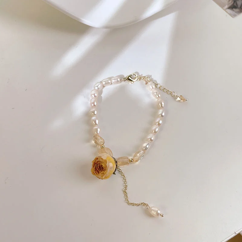 Flowers Freshwater Pearl Bracelet