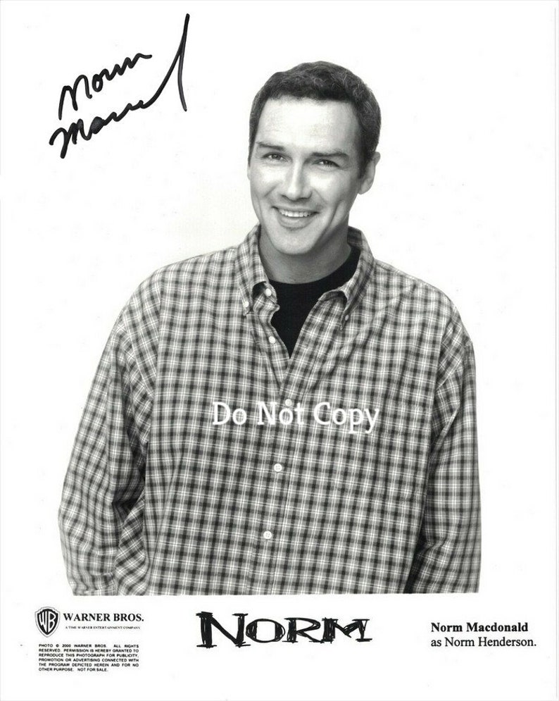 Norm Macdonald Signed Photo Poster painting 8X10 rp Autographed Picture