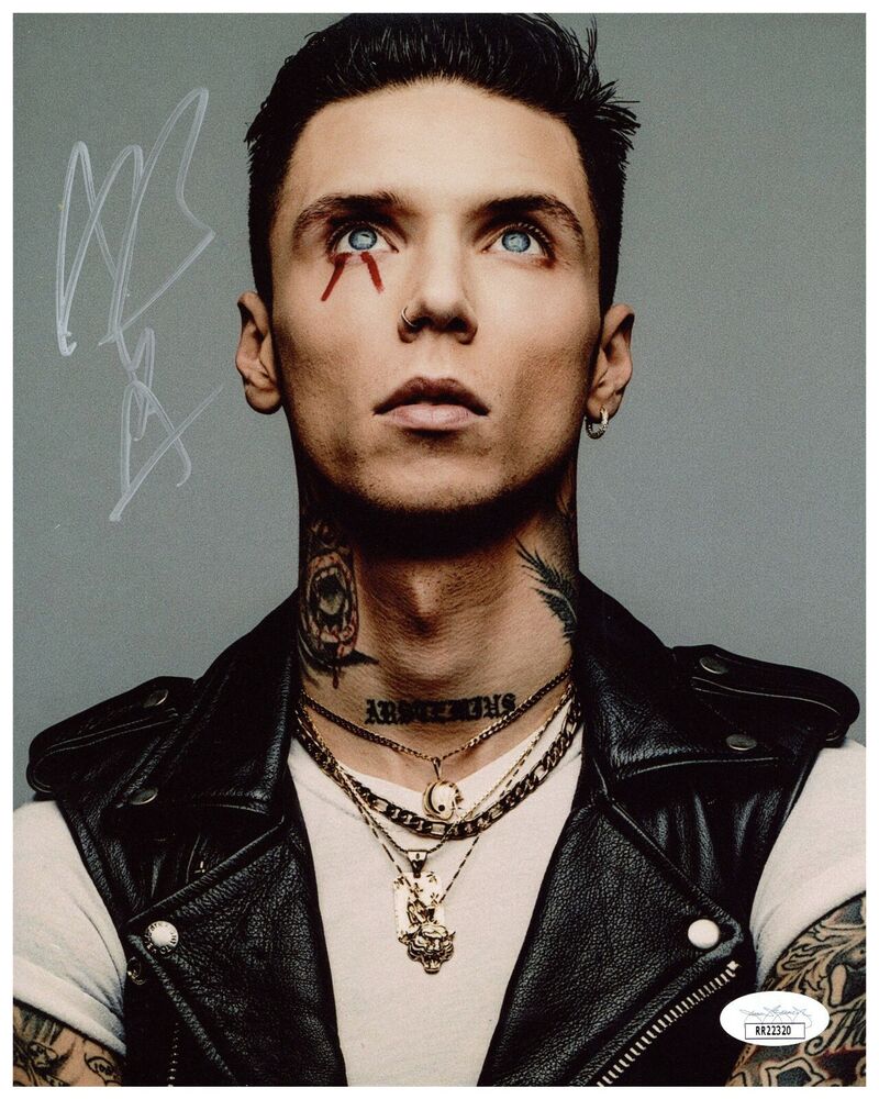 Andy Black Signed Autograph 8x10 Photo Poster painting - Black Veil Brides Vocalist ()