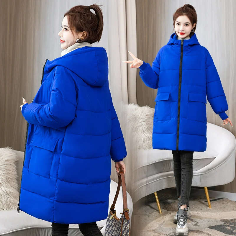 Toloer Add Fat Large Size Cotton-Padded Jacket Female 200 Fat Mm Loose Pregnant Women In The Long Down Cotton-Padded Jacket 300 Jin Coat Tide-Outfit Ideas
