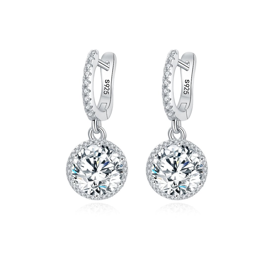 Lab-Grown Diamonds 5ct. Round Cut  Earrings