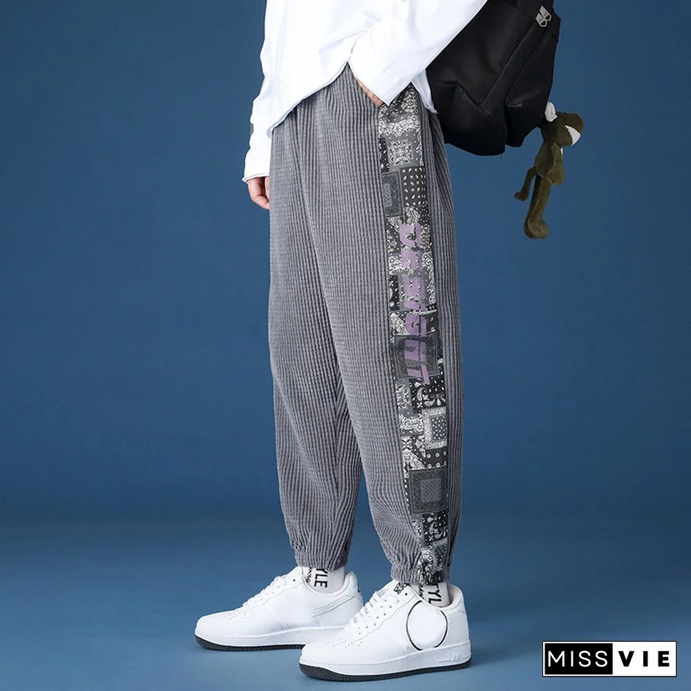 Men's Trendy Sports Pants Loose Hong Kong Style Sweatpants
