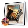 Diamond Painting -DIY Round Drill Tiger(50*50 CM)