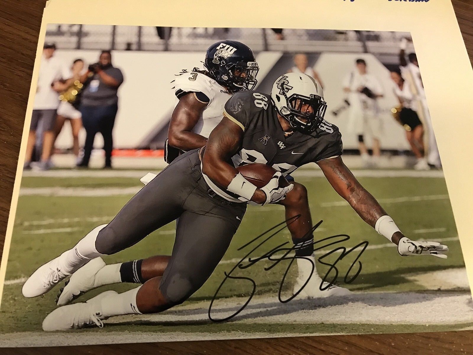 Jordan Atkins UCF Central Florida signed autographed 8x10 football Photo Poster painting C