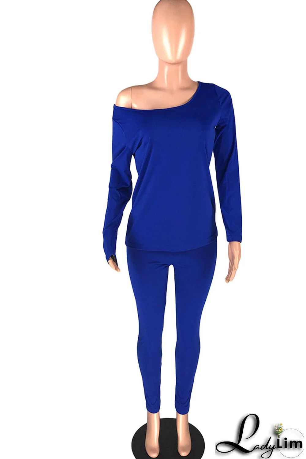 Grey Casual Solid Patchwork O Neck Long Sleeve Two Pieces