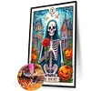 (40*60cm)Skull Pumpkin Tarot - Full Round Drill Diamond Painting