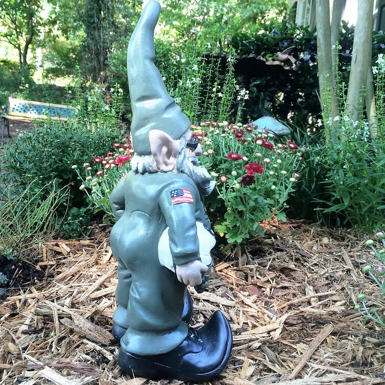 Nowaday Gnomes Airforce Military Soldier Garden Statue