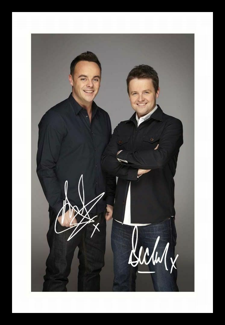 Ant And Dec Autograph Signed & Framed Photo Poster painting 1