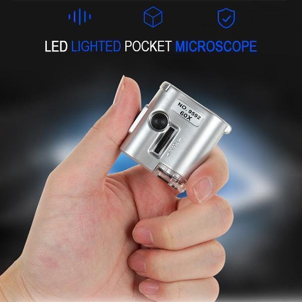 Mintiml LED Lighted Pocket Microscope