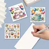 6Pcs carte de voeux d&rsquo;anniversaire-bricolage
