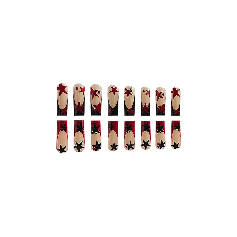 Churchf Churchf Ballet Armour Red And Black Color Star Beauty Armour Piece Wearing Armour Removable Nail