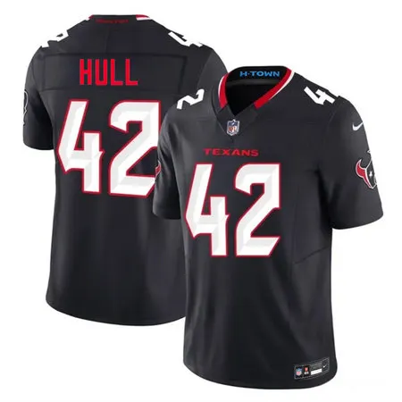 Youth Houston Texans #42 Evan Hull Navy 2nd Alternate 2026 Vapor F.U.S.E. Limited Stitched Football Jersey
