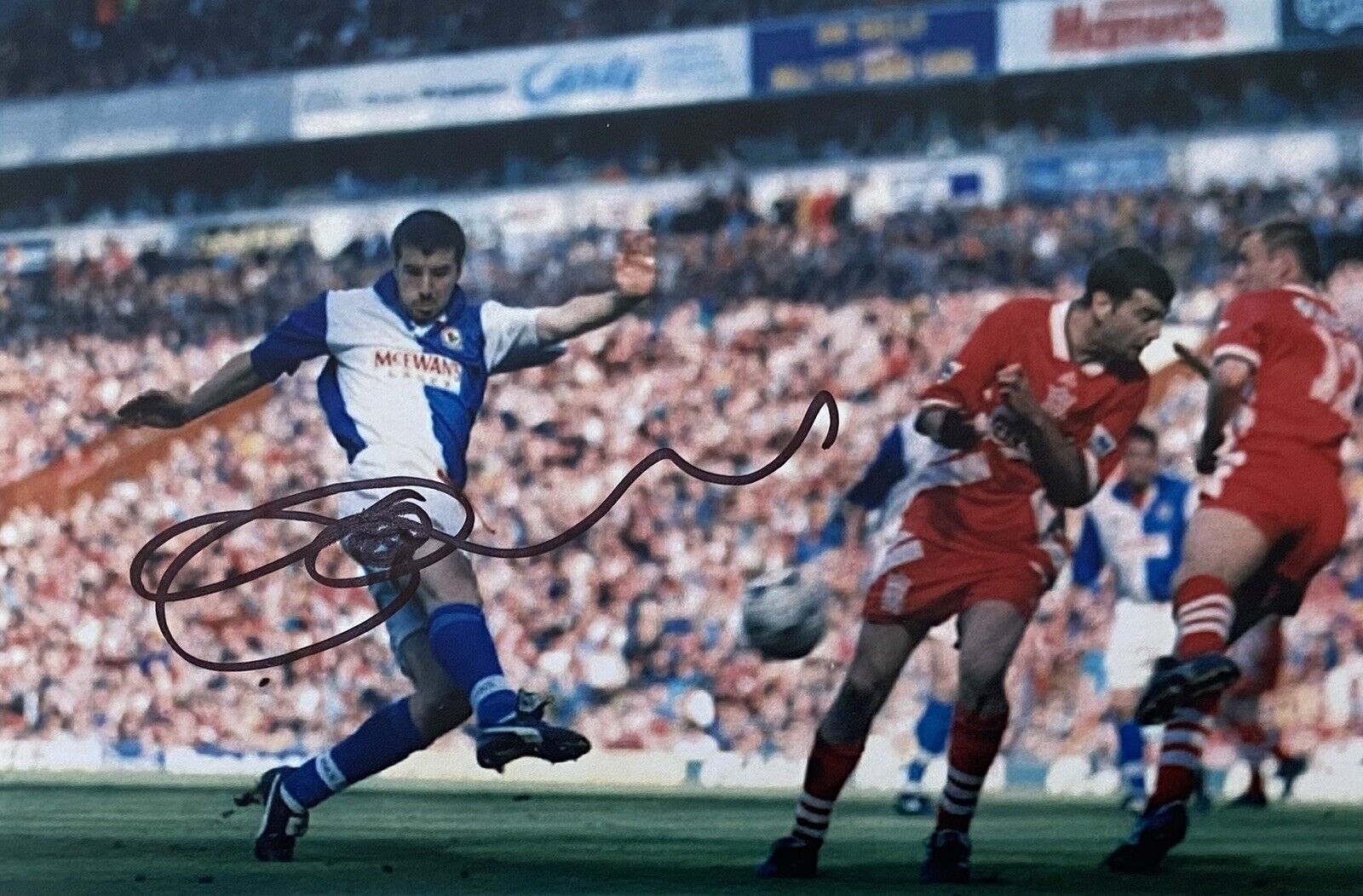 Ian Pearce Genuine Hand Signed Blackburn Rovers 6X4 Photo Poster painting