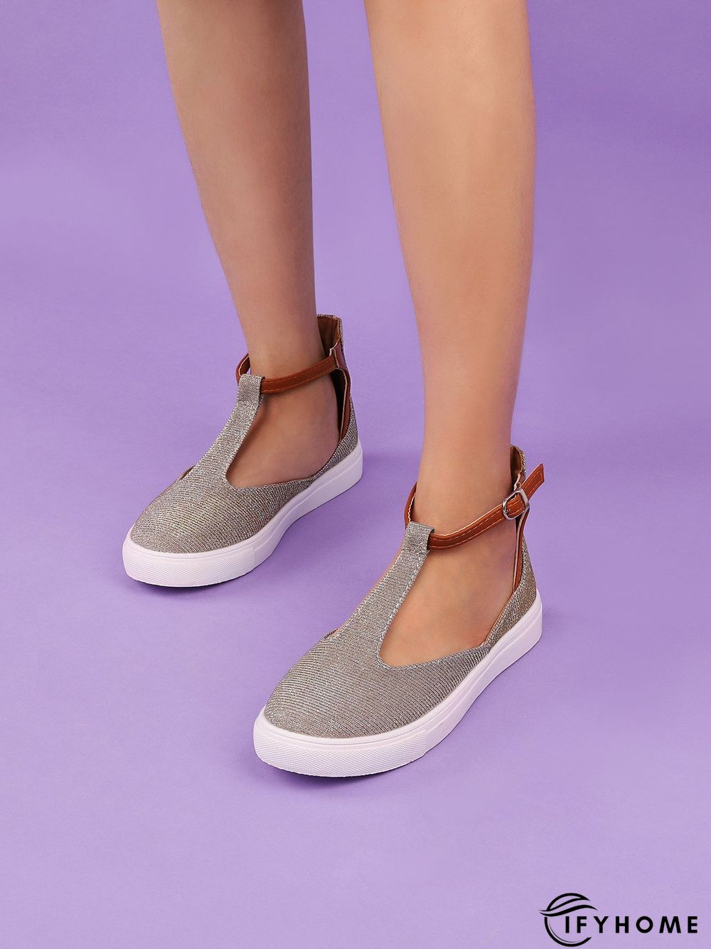 Summer Sandals Round Toe Shoes with Adjustable Buckle | IFYHOME