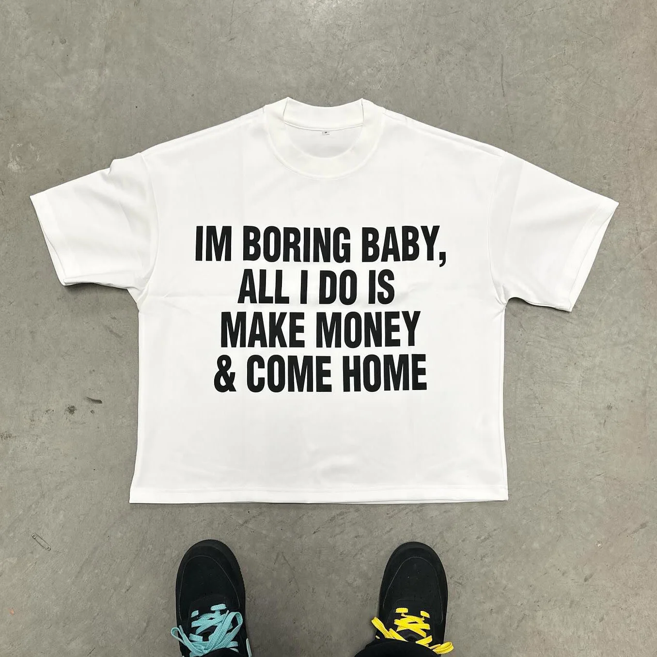 Sopula Vintage All I Do Is Make Money Graphic Street Basketball T-Shirt - SOPULA