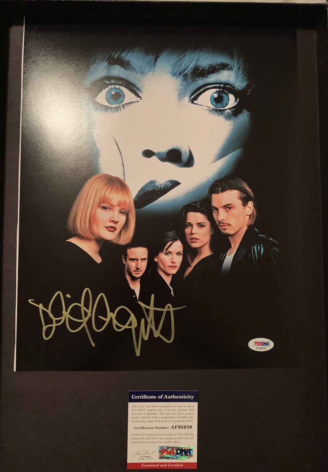 david arquette signed 11x14 Scream Photo Poster painting Psa