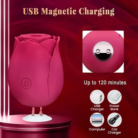 Double Rose Pleasure Set - Ros&eacute;Trio Thrusting Massager