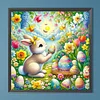 Diamond Painting -DIY Full Round Drill Easter Egg Animals(40*40CM）
