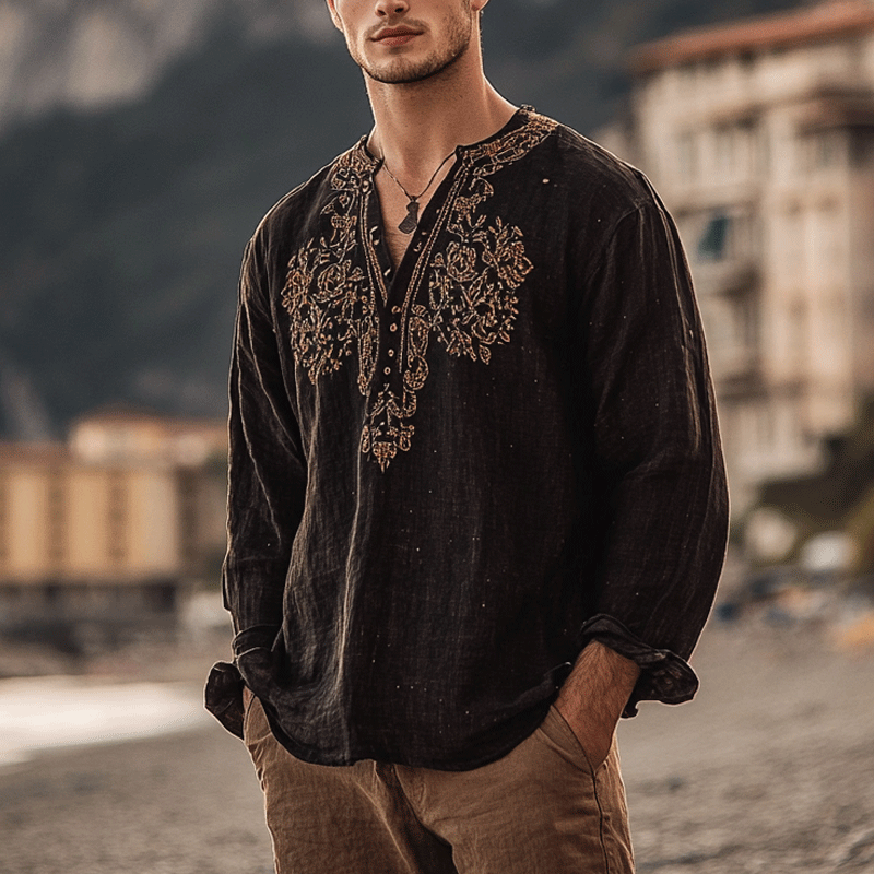 Men's Ethnic Patterns Shirts-inspireuse
