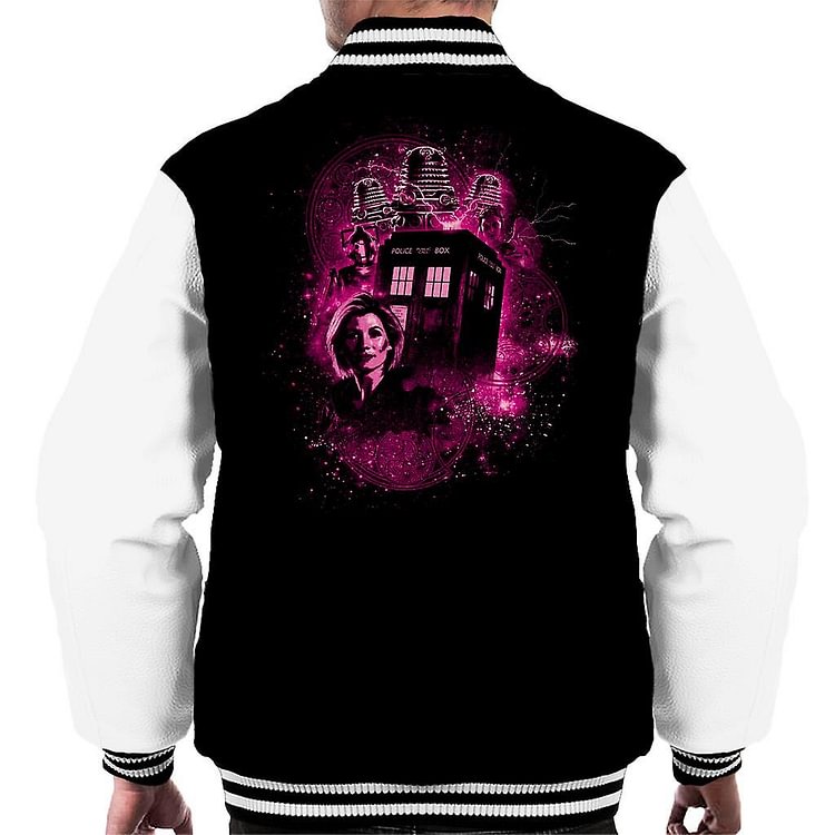 Doctor Who The Thirteenth Doctor Magenta Men's Varsity Jacket