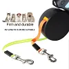Double-Ended Retractable Leash, Suitable For Two Dogs, 360&deg; Anti-Entanglement Rotating Belt, 3M Retractable Belt, With Lighting Function, Double-Ended Pet Leash, Comfortable Grip, Convenient Dog Walking
