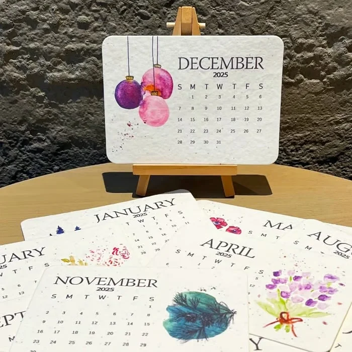 2025 Eco-Friendly Plantable Seeds Calendar