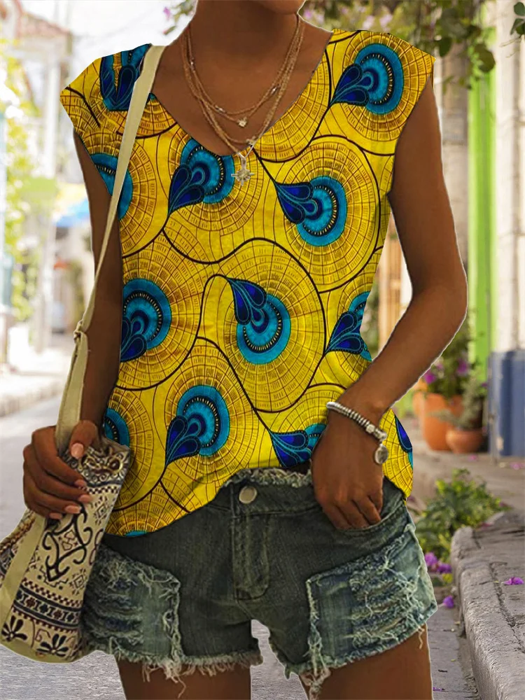 Ethinc Pattern Tank Top