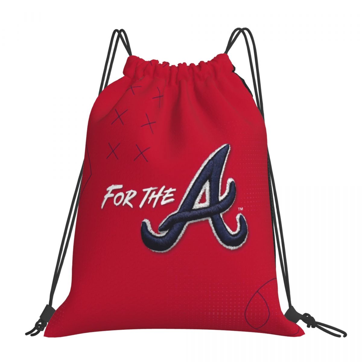 For The Atlanta Braves Foldable Sports Gym Drawstring Bag