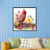 Diamond Painting-DIY Round Part AB Drill Cardinal(45*45CM)