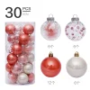 30PCS Colorful Christmas Tree 6CM Hanging Decor Balls