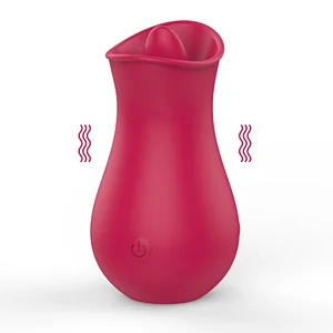 Rose Vibrator With Tongue