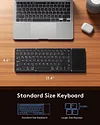 Tri-fold Computer Ultra-thin Mini Bluetooth Folding Keyboard