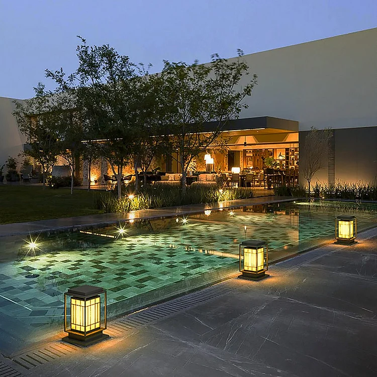 Retro Asian Style Solar LED Waterproof Garden Decorative Lights Landscape Lighting - Appledas