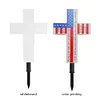 Solar Cross Stake Light Waterproof Outdoor Peaceful Lamp for Garden Balcony Yard