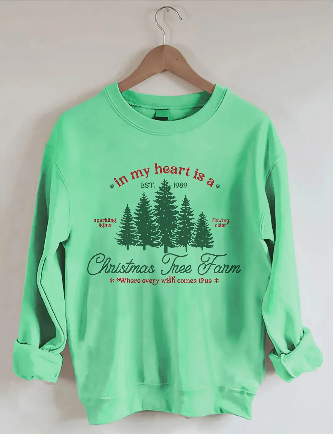 In My Heart Is A Christmas Tree Far Sweatshirt