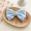 10PCS Lovely Bowknot Linen Ribbon Hair Clip