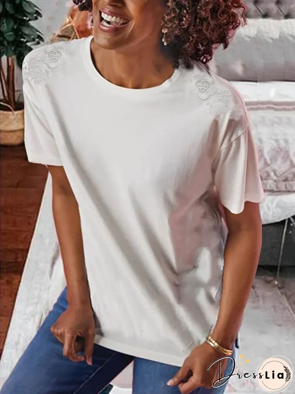 Short Sleeve Casual Crew Neck T-shirt