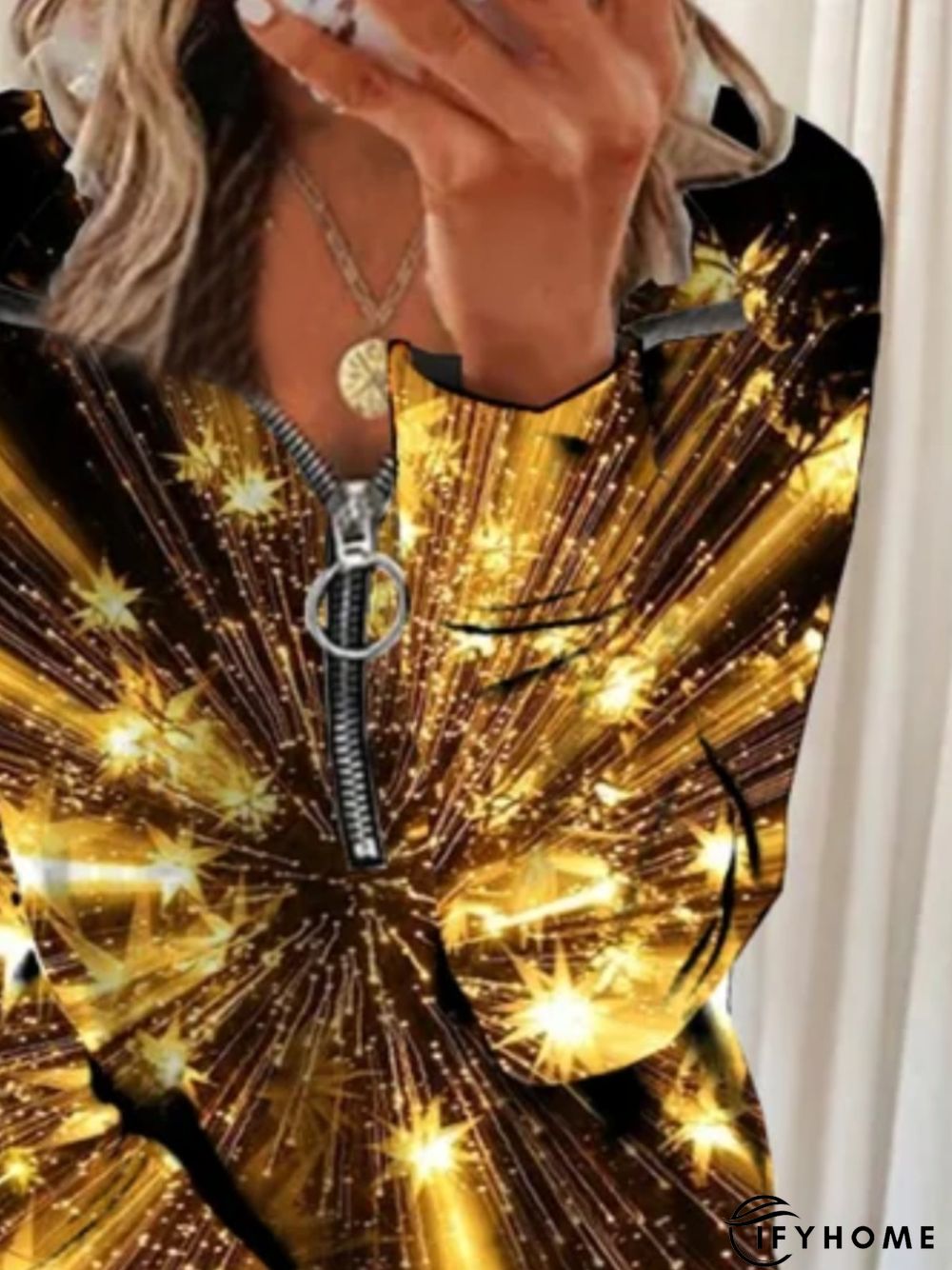 Christmas Xmas Long Sleeve Plus Size Printed Tops Sweatshirts Xmas Hoodies | IFYHOME