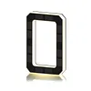 LED Illuminated Modern Address Sign Waterproof Personalized Solar Powered Address Number Dusk To Dawn Adhesive Or Screw Mount for Outside House Light Up Courtyard Hotel Bar