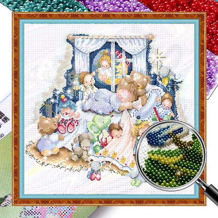 Toy House (60*56cm) 9CT Bead embroidery gbfke