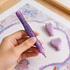 Stylo &agrave; peinture en r&eacute;sine paillet&eacute;e avec divers conseils peinture diamant&eacute;e pour la peinture de perforation &agrave; perles accessoires accessoires pour adultes d&eacute;butants (style J)