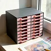 16Pcs Rhinestone Tray Storage Rack Set Large Capacity Diamond Painting Storage Tray Stackable Drilling Disc Rack for DIY Crafts Rhinestones Sorting Trays (Black)