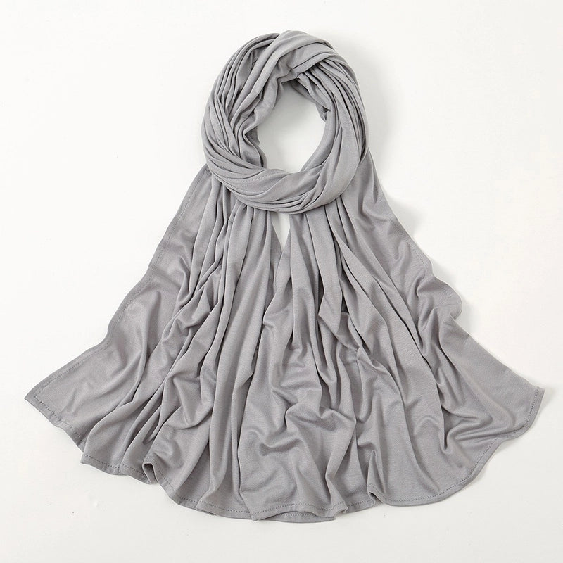Hot New Solid Color Mercerized Cotton Jersey Scarf Soft Scarf Spot