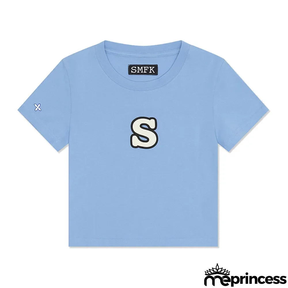 slim skinny Tee full cotton short ladies Crop short-sleeved t-shirt