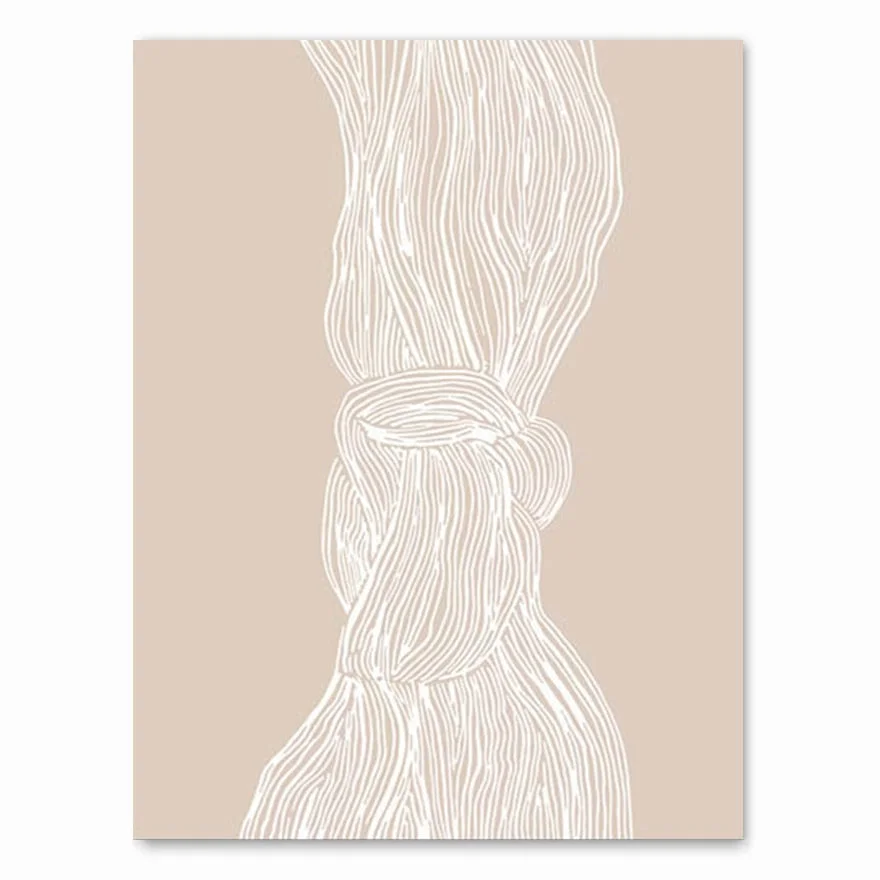 Abstract Line Canvas Black White Wall Art Minimalist Print Painting Nordic Poster Woman Body Picture Modern Living Room Decor