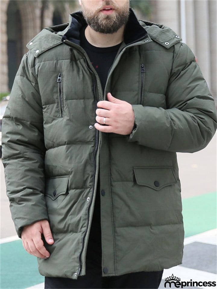 Men's Plus Size Thick Lightweight Warm Coats