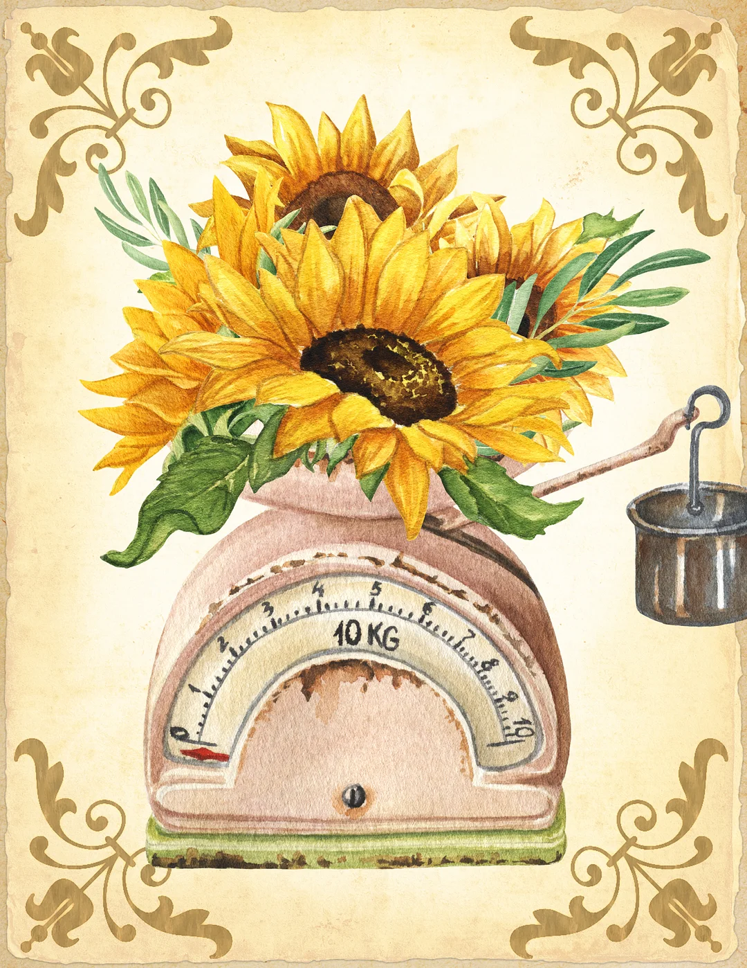 Diamond Painting - Full Round/Square Drill - Sunflower(30*40 - 50*60cm)